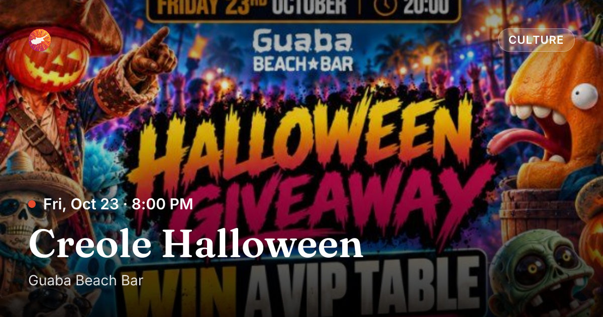 Creole Halloween | Guaba Beach Bar | Cyprus Now